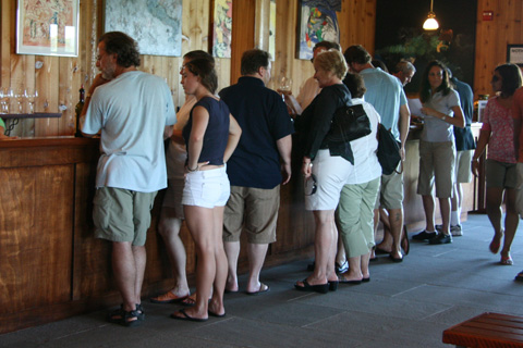 Guests in Tasting Room